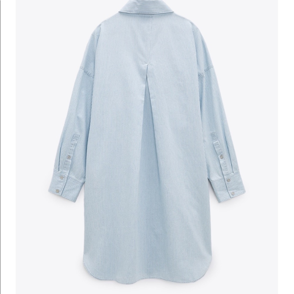 Zara Stripped Shirt Dress - Picture 6 of 9
